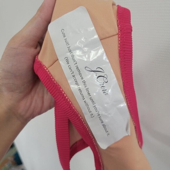 NEW J. Crew Hot Pink Swim Bottom size Medium - Picture 8 of 11